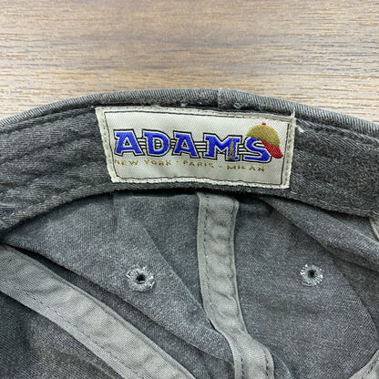 ADAMS　アダムス　6パネルキャップ　ベースボールキャップ　フェード　黒　ブラック