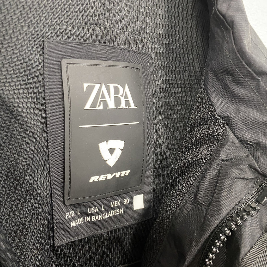 REV'IT×ZARA　レブイット　ザラ　モーターサイクルジャケット　モッズコート　タグ付き　ブラック　Lサイズ