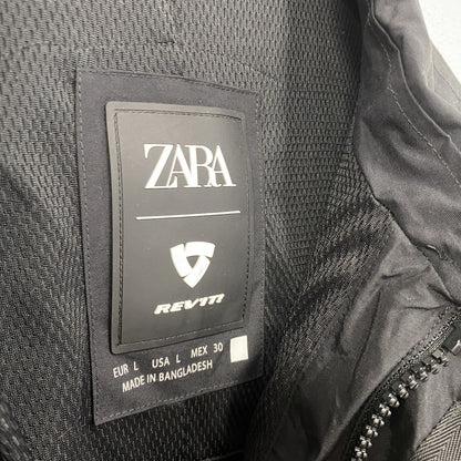 REV'IT×ZARA　レブイット　ザラ　モーターサイクルジャケット　モッズコート　タグ付き　ブラック　Lサイズ