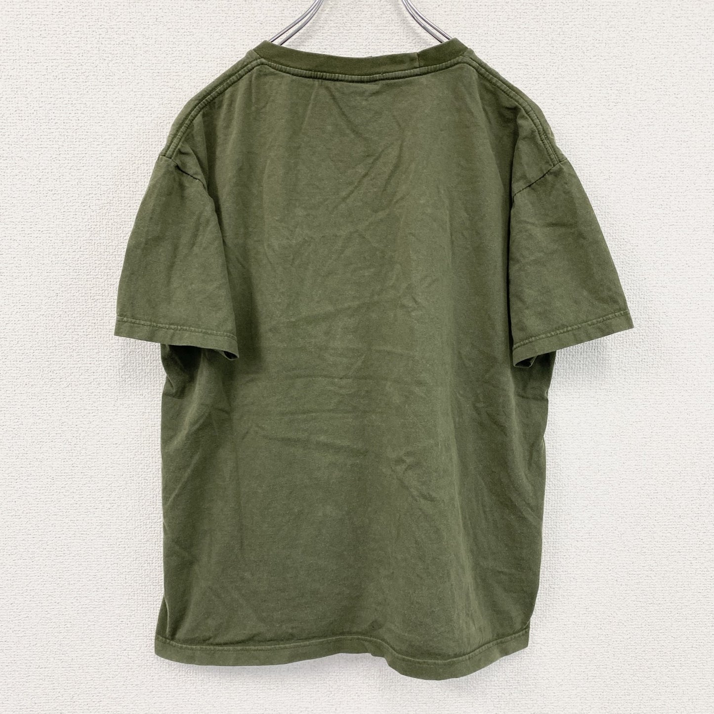 Wall Of Fame　大仏　半袖プリントTシャツ　カーキ