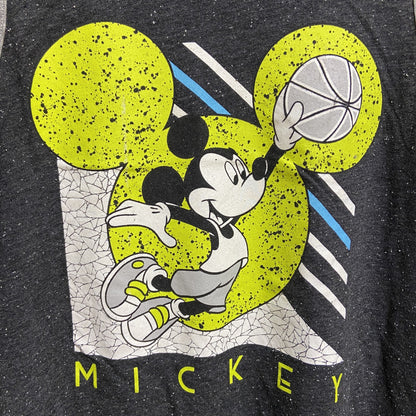 古着 used　Disney　ディズニー　Mickey mouse　ミッキーマウス　プリントタンクトップ　黒　ブラック　スポーツ