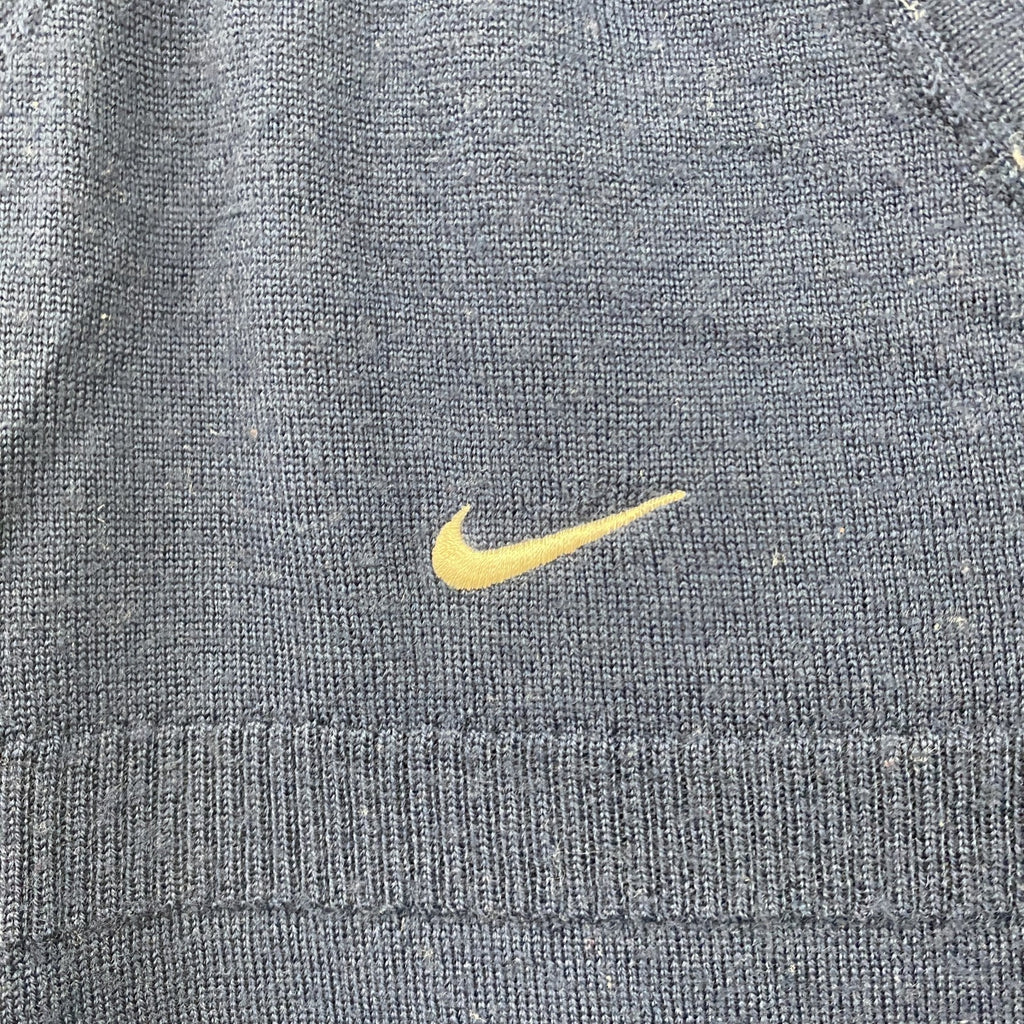 NIKE　ナイキ　ウールニットベスト　紺　ネイビー　2XLサイズ