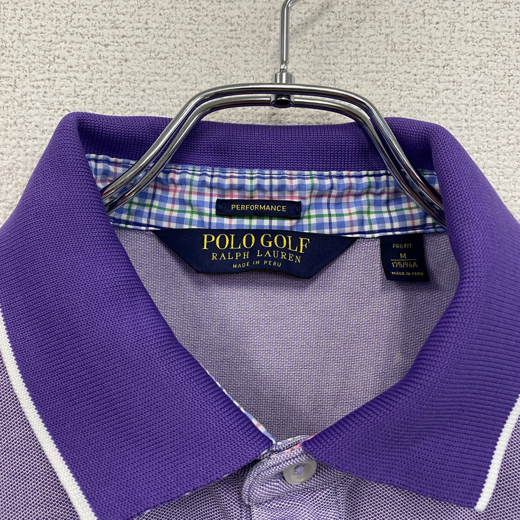 POLO GOLF RALPH LAUREN　ラルフローレン　PERFORMANCE　半袖ポロシャツ　紫　パープル　Mサイズ