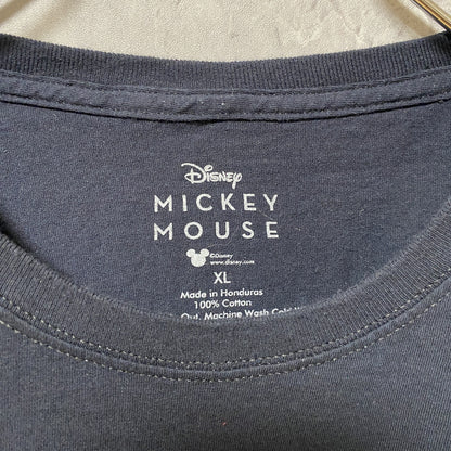 古着 used　Disney　ディズニー　半袖プリントTシャツ　黒　ブラック　Mickey　ミッキーマウス　オーバーサイズ
