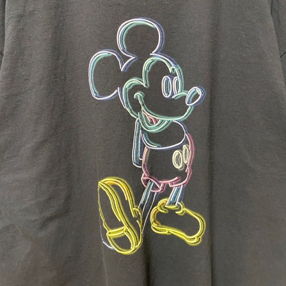 古着 used　Disney　ディズニー　半袖プリントTシャツ　黒　ブラック　Mickey　ミッキーマウス　オーバーサイズ