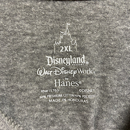 古着 used　Disney　ディズニー　Mickey mouse　ミッキーマウス　半袖プリントTシャツ　グレー　オーバーサイズ