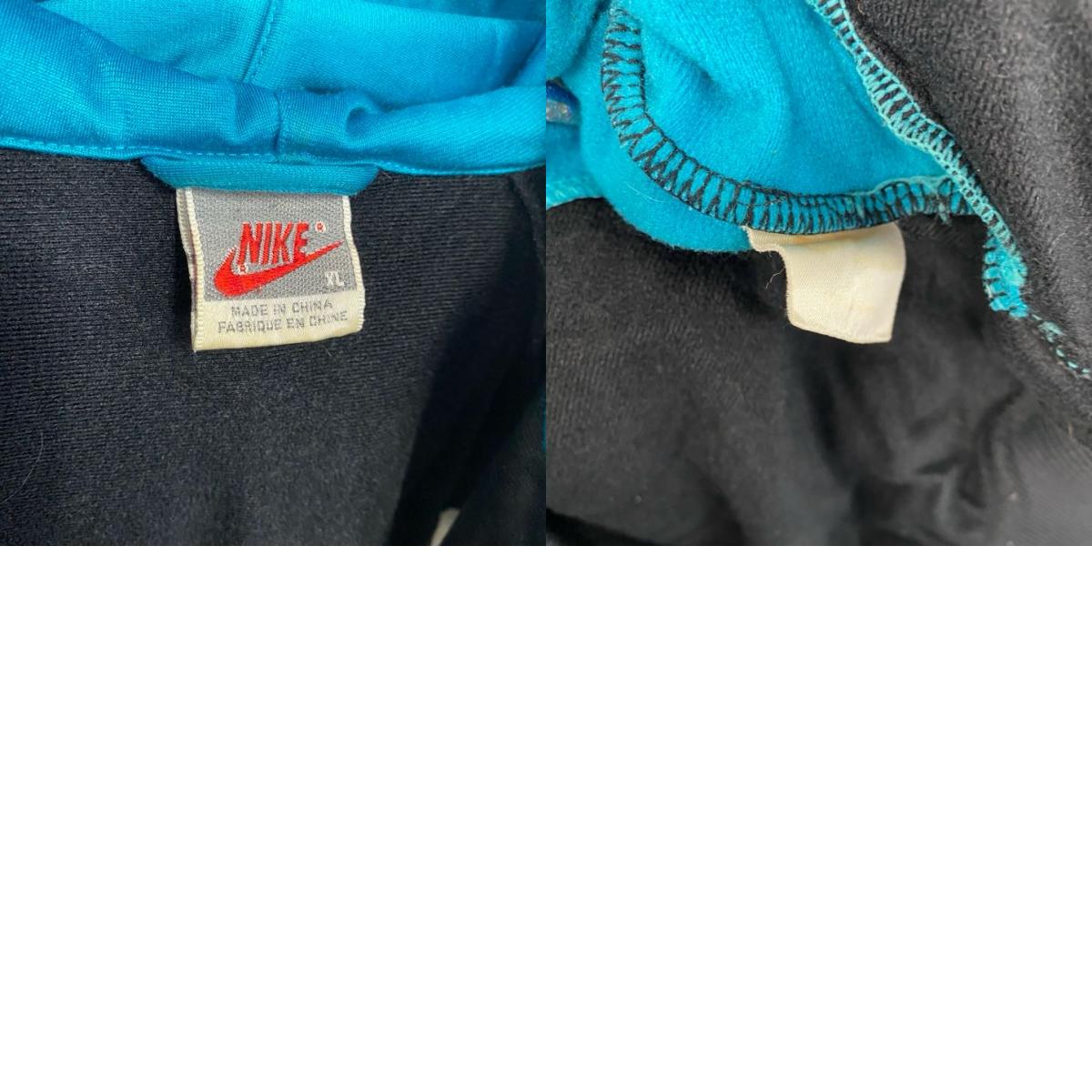 ～90s　NIKE　ナイキ　フルジップジャージパーカー/フーディー　銀タグ　ヴィンテージ　マルチカラー　XLサイズ