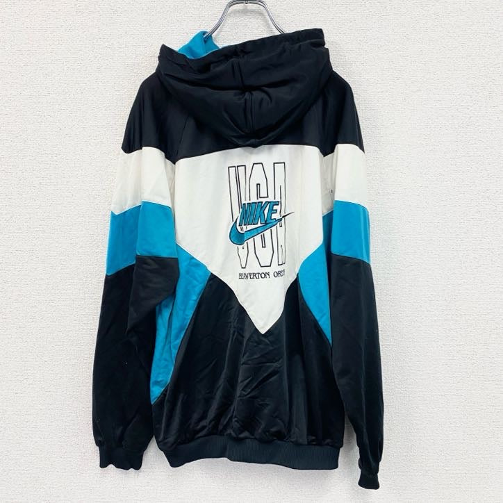 ～90s　NIKE　ナイキ　フルジップジャージパーカー/フーディー　銀タグ　ヴィンテージ　マルチカラー　XLサイズ