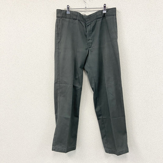Dickies　ディッキーズ　ワークパンツ/チノパンツ　ジップフライ　ワンポイント　灰色　ダークグレー
