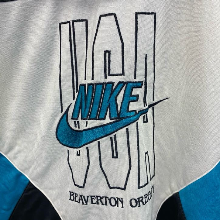 ～90s　NIKE　ナイキ　フルジップジャージパーカー/フーディー　銀タグ　ヴィンテージ　マルチカラー　XLサイズ