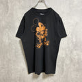 古着 used　Disney　ディズニー　Mickey mouse　ミッキーマウス　半袖プリントTシャツ　黒　ブラック　骨