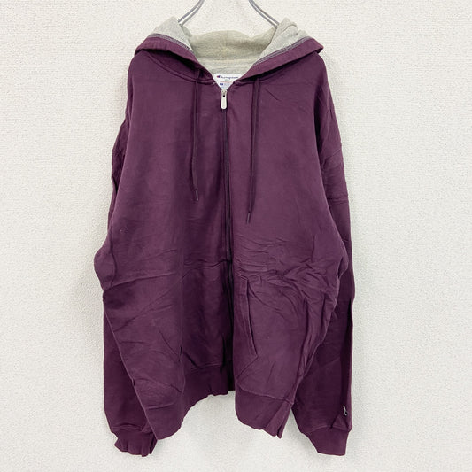 Champion　チャンピオン　フルジップパーカー　パーカー　赤　レッド　ワインレッド　XLサイズ
