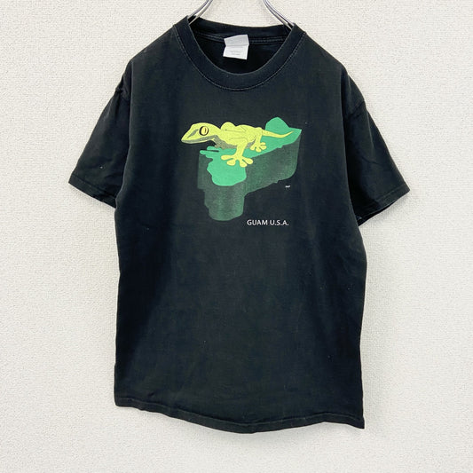 PORT&COMPANY　半袖プリントTシャツ　黒　ブラック　Mサイズ