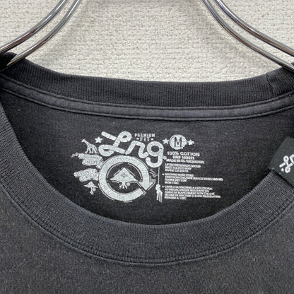 LRG　エルアールジー　半袖プリントTシャツ　国旗　星条旗　黒　ブラック　Mサイズ