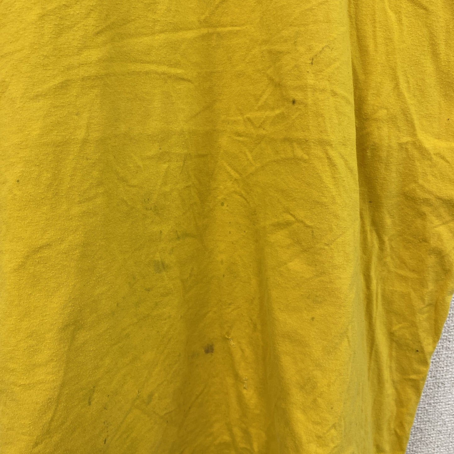 半袖プリントTシャツ　両面プリント　黄色　イエロー