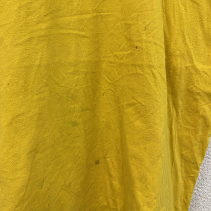 半袖プリントTシャツ　両面プリント　黄色　イエロー