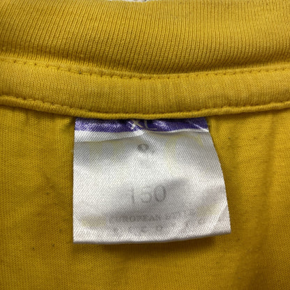半袖プリントTシャツ　両面プリント　黄色　イエロー
