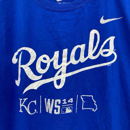 NIKE　ナイキ　MLB　ロイヤルズ　半袖プリントTシャツ　青　ブルー　XLサイズ
