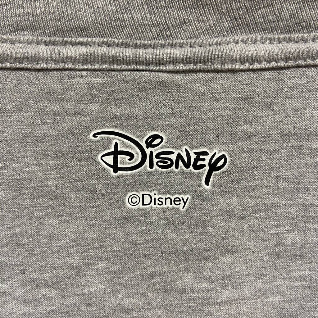 古着 used　Disney　ディズニー　Mickey　ミッキー　半袖プリントTシャツ　グレー　アメリカ　オーバーサイズ