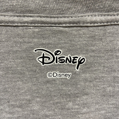 古着 used　Disney　ディズニー　Mickey　ミッキー　半袖プリントTシャツ　グレー　アメリカ　オーバーサイズ
