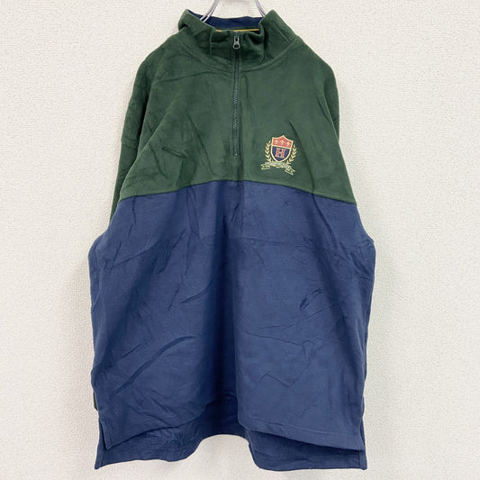 TOMMY HILFIGER　トミーヒルフィガー　プルオーバージャケット　ハーフジップ　バイカラー　Lサイズ