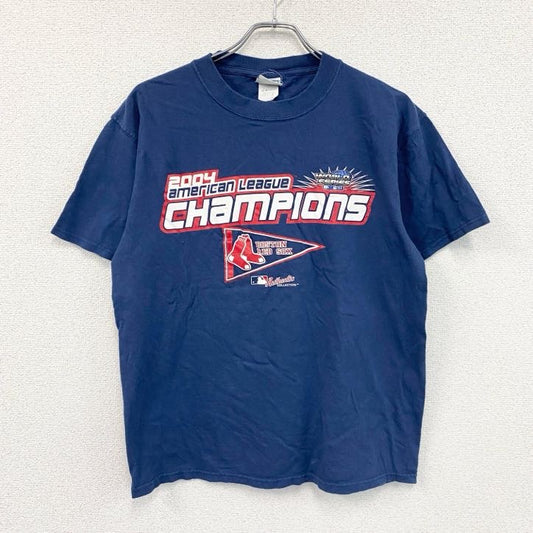 00s　Lee SPORT　リー　MLB　ボストンレッドソックス　半袖プリントTシャツ　ヴィンテージ　紺　ネイビー　Mサイズ