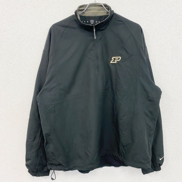 NIKE GOLF　ナイキゴルフ　プルオーバージャケット　ハーフジップ　黒　ブラック　XLサイズ