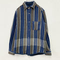 Nigel Cabourn　ナイジェルケーボン　ブランケットリバーシブルネルシャツ　長袖シャツ　ブルー