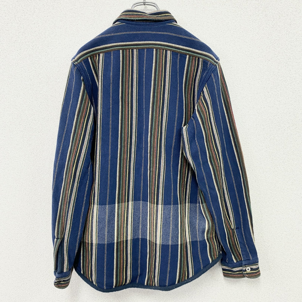 Nigel Cabourn　ナイジェルケーボン　ブランケットリバーシブルネルシャツ　長袖シャツ　ブルー
