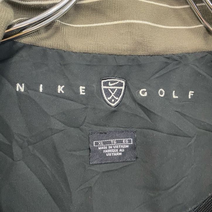 NIKE GOLF　ナイキゴルフ　プルオーバージャケット　ハーフジップ　黒　ブラック　XLサイズ