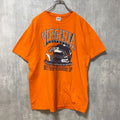 古着 used　GILDAN　ギルダン　半袖クルーネックプリントTシャツ　フットボール　バージニア　スポーツ　オレンジ　Lサイズ