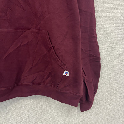00s　RUSSELL ATHLETIC　ラッセル　スウェットパーカー/フーディー　ヴィンテージ　ボルドー　Lサイズ