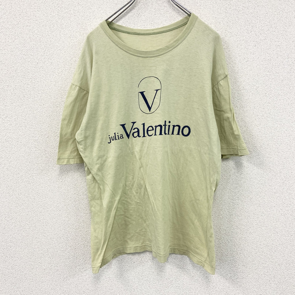 Valentino　ヴァレンティノ　半袖プリントTシャツ　黄色　イエロー