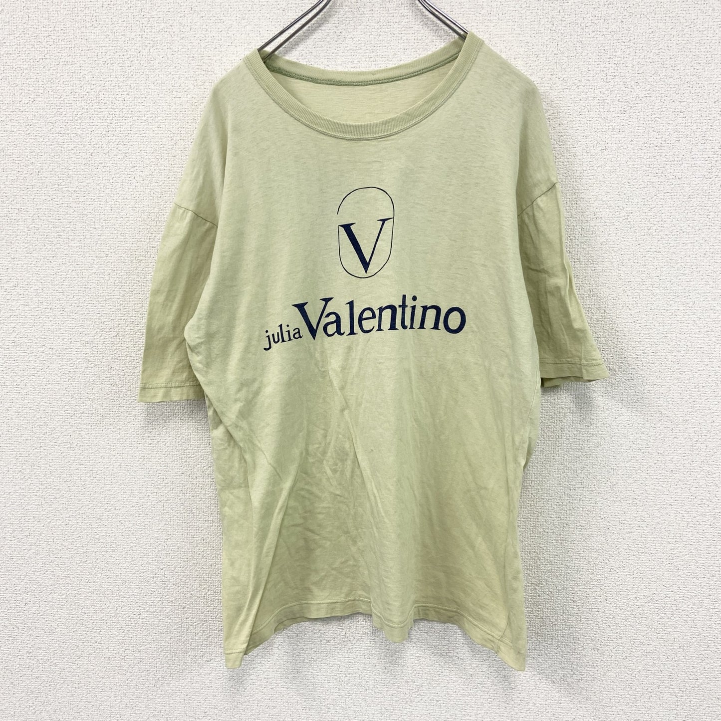 Valentino　ヴァレンティノ　半袖プリントTシャツ　黄色　イエロー