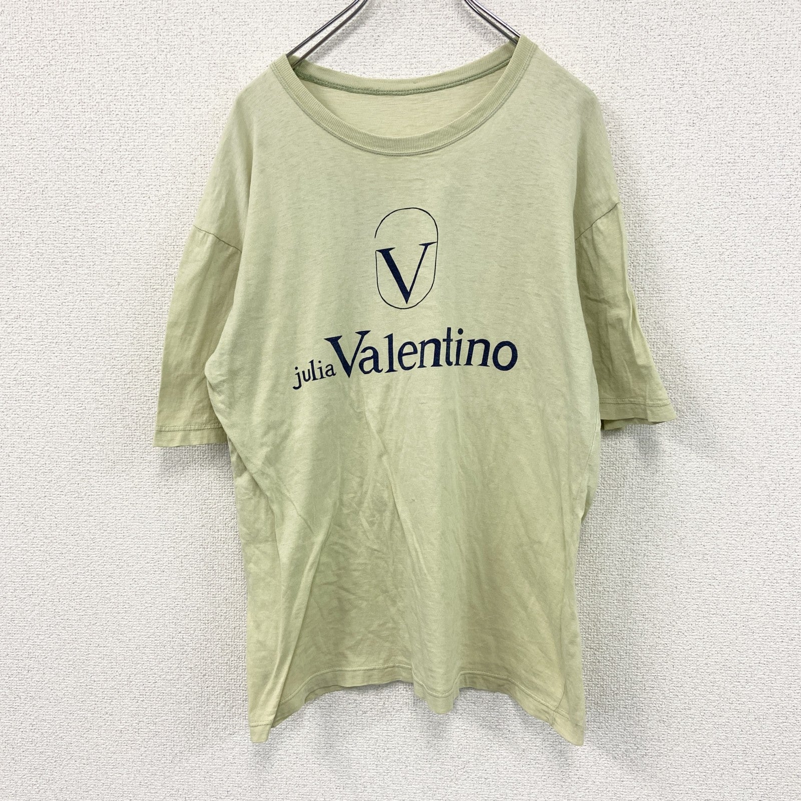 Valentino　ヴァレンティノ　半袖プリントTシャツ　黄色　イエロー