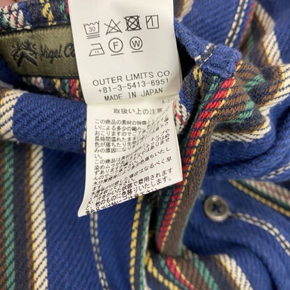 Nigel Cabourn　ナイジェルケーボン　ブランケットリバーシブルネルシャツ　長袖シャツ　ブルー