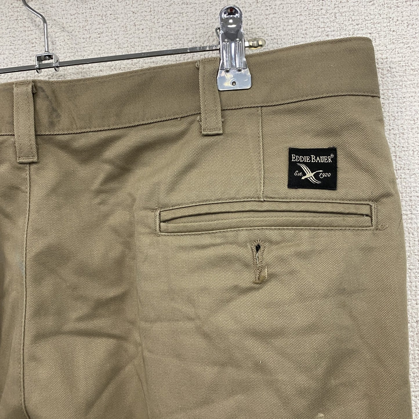Eddie Bauer　エディーバウアー　ワークパンツ/チノパンツ　ジップフライ　ベージュ　W38サイズ