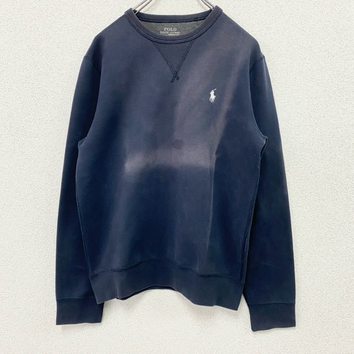 POLO RALPH LAUREN　ポロラルフローレン　スウェット/トレーナー　フェード　前V　紺　ネイビー