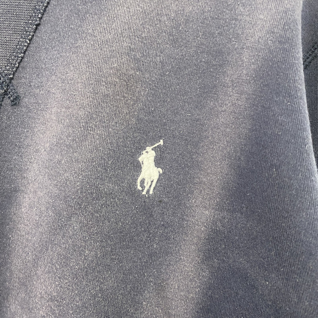 POLO RALPH LAUREN　ポロラルフローレン　スウェット/トレーナー　フェード　前V　紺　ネイビー