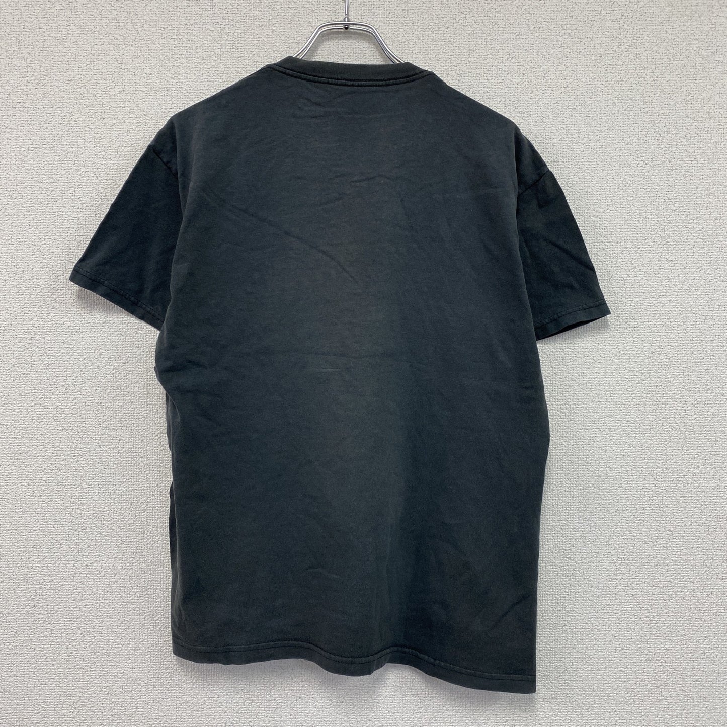 セントジョンシティマーケット　半袖プリントTシャツ　刺繍　フェード　黒　ブラック