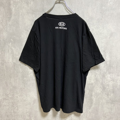 古着 used　CANVAS　半袖クルーネックプリントTシャツ　シカゴブルズ　黒　ブラック　オーバーサイズ　XLサイズ
