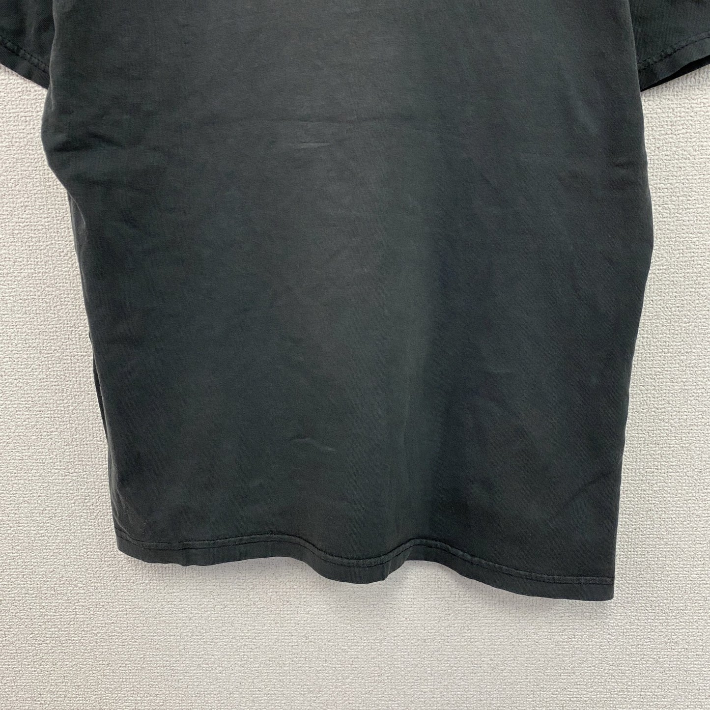 セントジョンシティマーケット　半袖プリントTシャツ　刺繍　フェード　黒　ブラック
