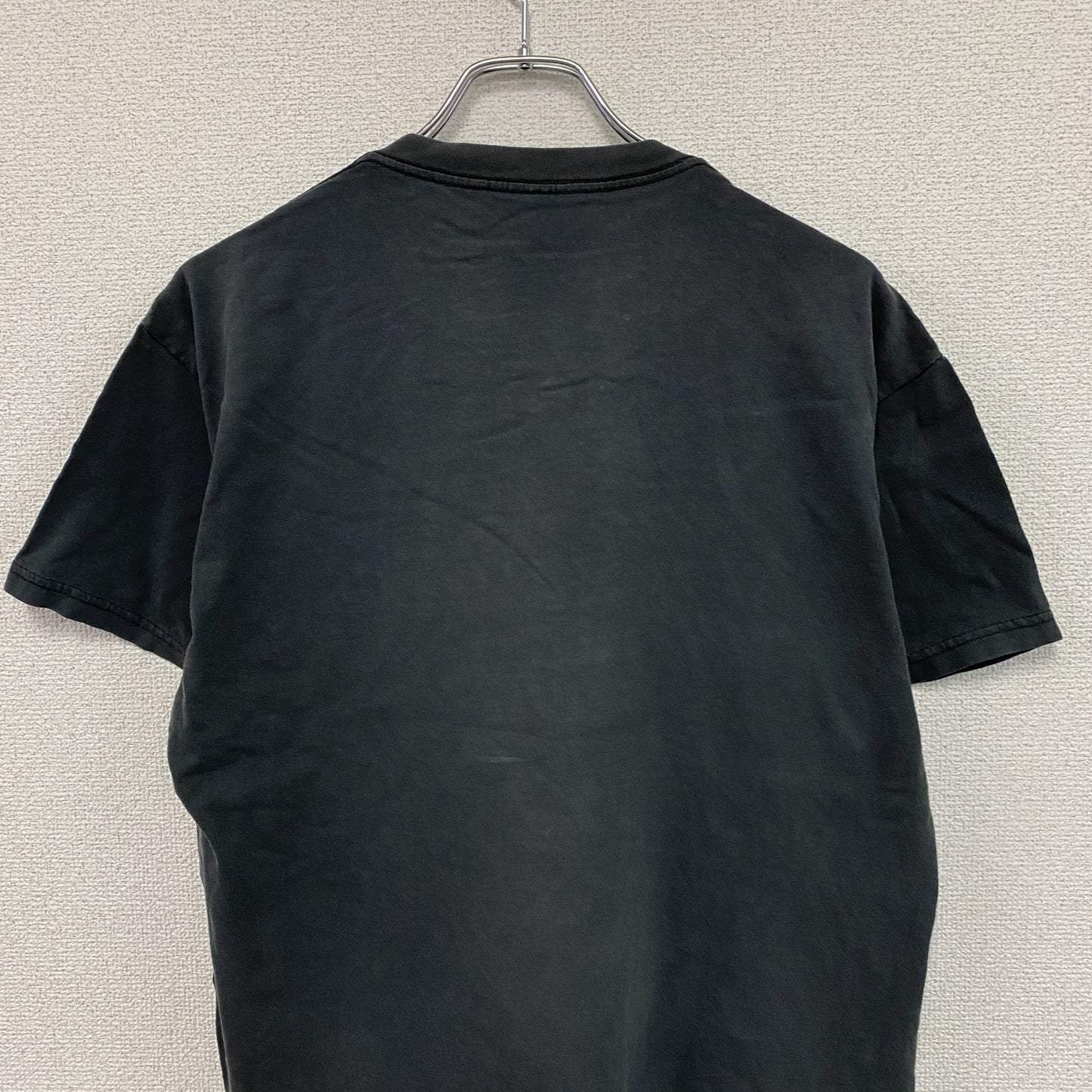 セントジョンシティマーケット　半袖プリントTシャツ　刺繍　フェード　黒　ブラック