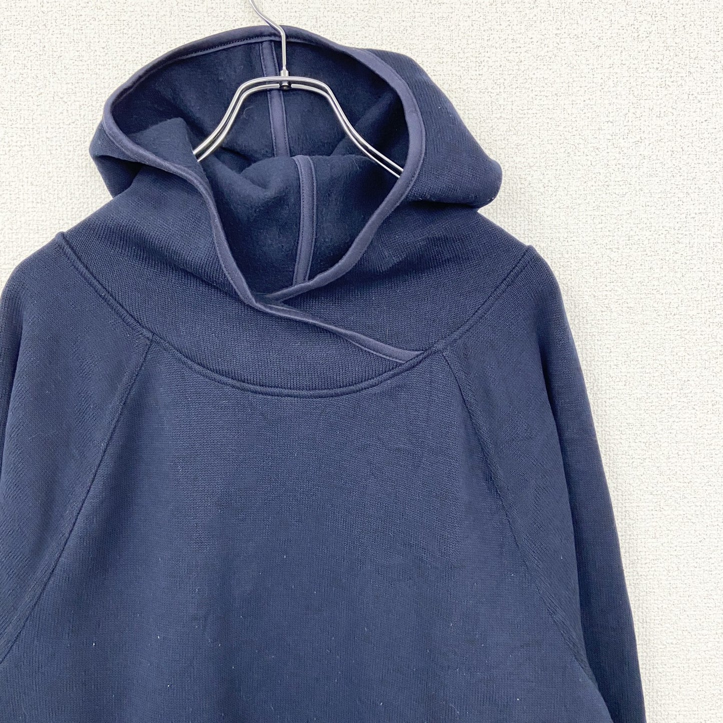 古着 used C9 by Champion チャンピオン　長袖無地パーカー　ネイビー　前ポケット　ノームコア　XXＬサイズ