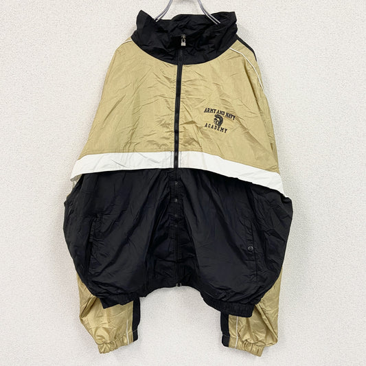 ～90s　Holloway　フルジップナイロンジャケット　ヴィンテージ　黒　ブラック　XXXLサイズ