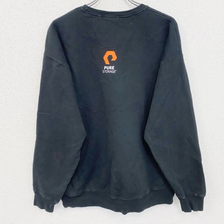 champion　チャンピオン　プリントスウェット/トレーナー　黒　ブラック　2XLサイズ