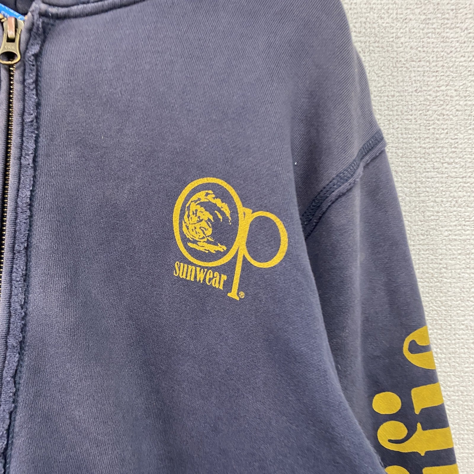 Ocean Pacific　オーシャンパシフィック　フルジップスウェットパーカー/フーディー　ネイビー　Lサイズ