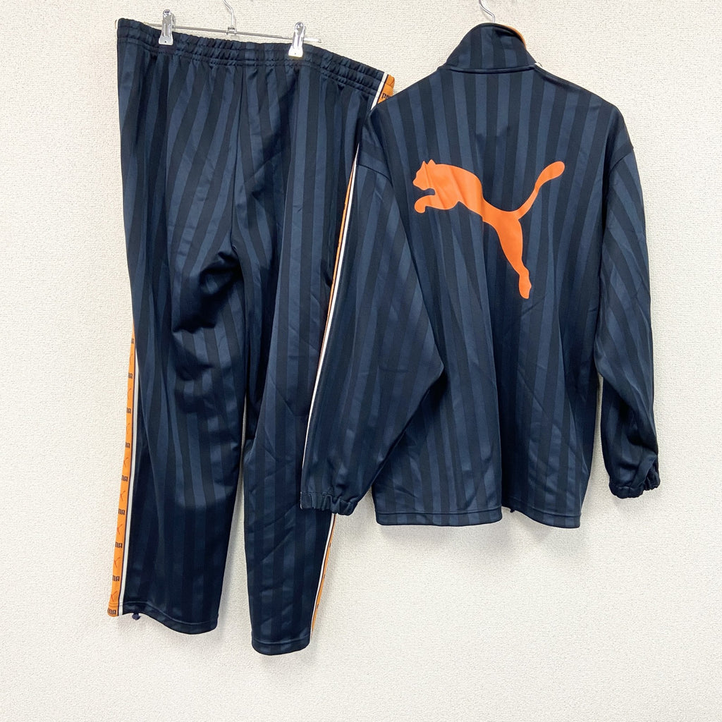 PUMA　プーマ　ジャージセットアップ　トラックジャケット　トラックパンツ　紺　ネイビー　Lサイズ