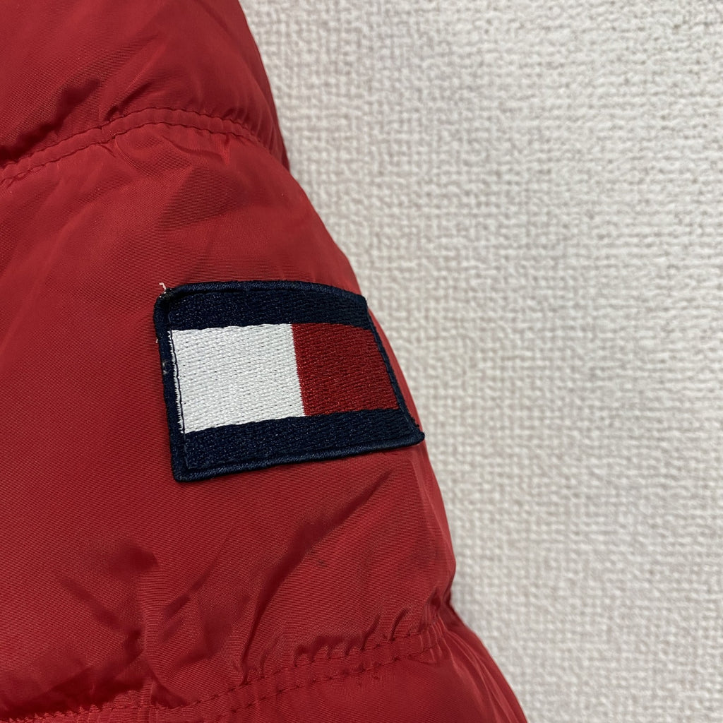 TOMMY HILFIGER　トミーヒルフィガー　フルジップ中綿ジャケット　赤　レッド　Lサイズ