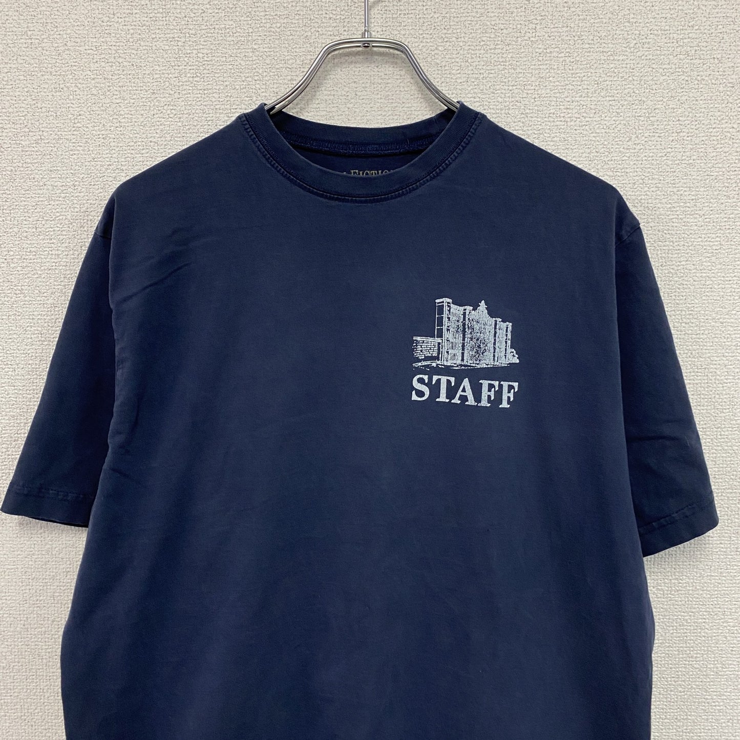 NONFICTION　ノンフィクション　半袖プリントTシャツ　STAFF　紺　ネイビー　Mサイズ